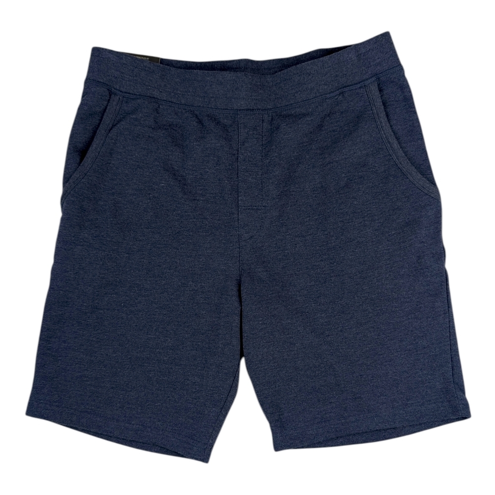 NEW Free Country Mens Blue Shorts Sz Medium Fleece Lined Stretchy Pockets Lounge